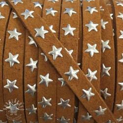  Bársony zsinór csillagokkal camel