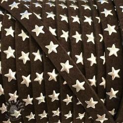  Bársony zsinór csillagokkal choco