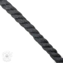  Tekert pamut zsinór 2, 5 cm dark grey