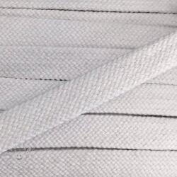  Pamut zsinór lapos 15 mm white