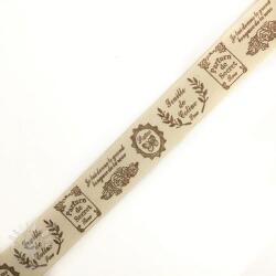  Pamut szalag Stamps brown