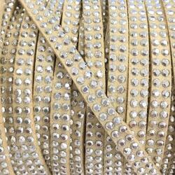  Bársony zsinór kövekkel sand