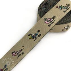  Szalag Birds taupe