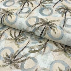  Viszkóz lenvászonnal Palm tree digital print