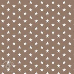  Pamutvászon Petit stars taupe