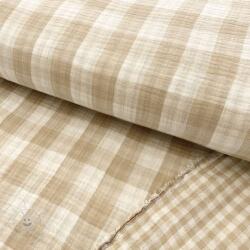  Dupla géz/muszlin Double sided CHECKS MINI beige