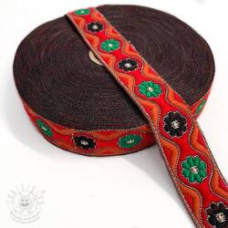  Jacquard Lovely flowers bright red