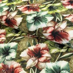  Viszkóz lenvászonnal Azalea design C digital print