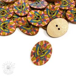  Fa gomb Butterfly cobalt