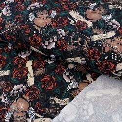  Szabadidő anyag Tattoo digital print