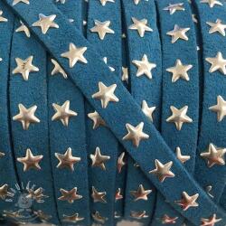  Bársony zsinór csillagokkal aqua