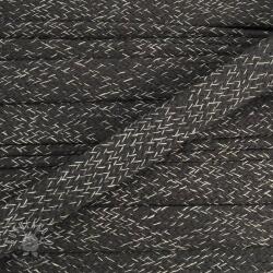  Pamut zsinór lapos 15 mm melange antracit