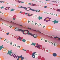  Pamutvászon Love dream pink
