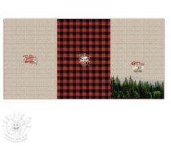  Szabadidő anyag Redwood red PANEL digital print