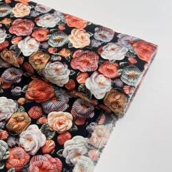  Viszkóz RAYON POPLIN Knitted design F digital print