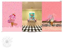  Jersey Pink dinner PANEL digital print