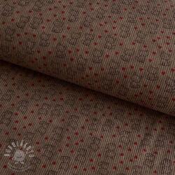  Kordbársony STRETCH Little foxes taupe