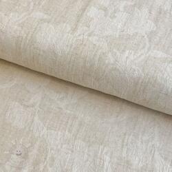  Pamutvászon lenvászonnal JACQUARD Flowers natural