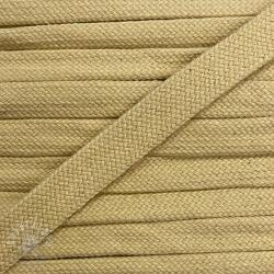  Pamut zsinór lapos 13 mm light yellow