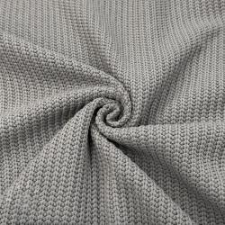  Pulóver anyag BIG KNIT light grey