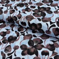 Viszkóz lenvászonnal Lotus design A digital print