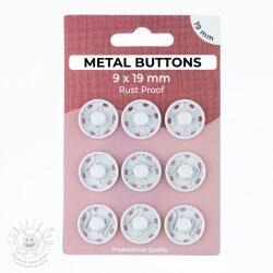  Patentozó szett METAL 19 mm off white