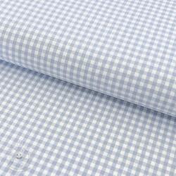  Pamutvászon YARN DYED CHECK BRUSHED light blue