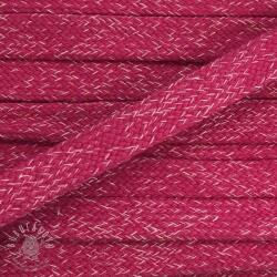  Pamut zsinór lapos 15 mm melange fuchsia
