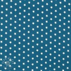  Pamutvászon Petit stars indigo