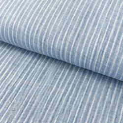  Dupla géz/muszlin YARN DYED Stripes light blue