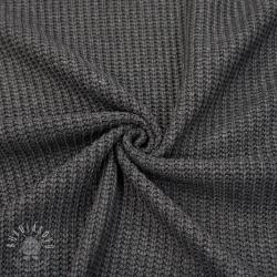  Pulóver anyag BIG KNIT dark grey