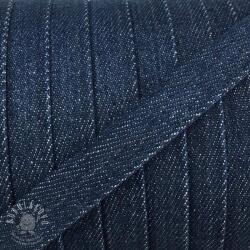  Pamut zsinór lapos 15 mm Denim petrol