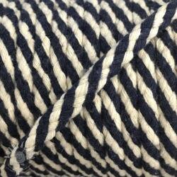  Pamut zsinór 5 mm dark blue ecru