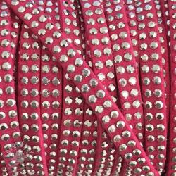  Bársony zsinór kövekkel fuchsia