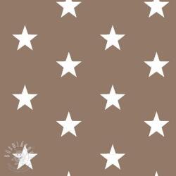  Pamutvászon Stars taupe