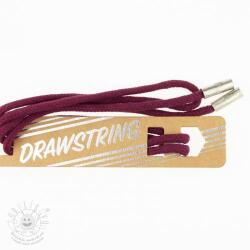  Kapucni zsinór fém végekkel 115 cm HEAD2 bordeaux