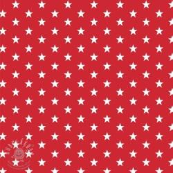  Pamutvászon Petit stars red