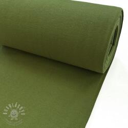  Körkötött sima passzé PREMIUM moss green