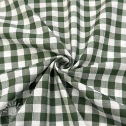  Pamutvászon Check dark green
