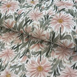  Dupla géz/muszlin Bunches of flowers digital print