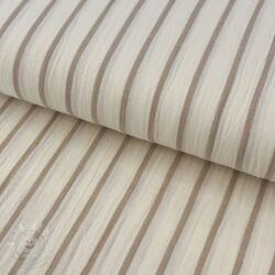  Dupla géz/muszlin YARN DYED Thin strip beige