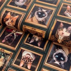  Dekorációs anyag Cats Golden Age digital print