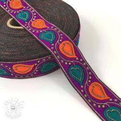  Jacquard Leaves purple