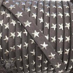  Bársony zsinór csillagokkal grey