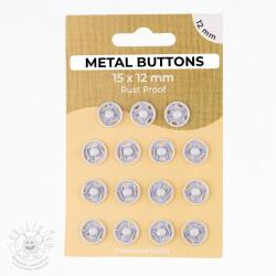  Patentozó szett METAL 12 mm off white