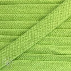  Pamut zsinór lapos 13 mm limezöld