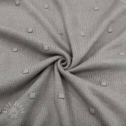  Pulóver anyag BIG KNIT DOT grey