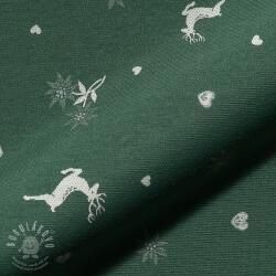  Dekorációs anyag jacquard DOUBLE FACE Landhaus Mixed Icon forest green