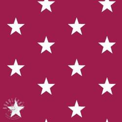  Pamutvászon Stars cerise