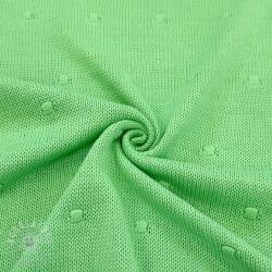  Pulóver anyag BIG KNIT DOT grass green